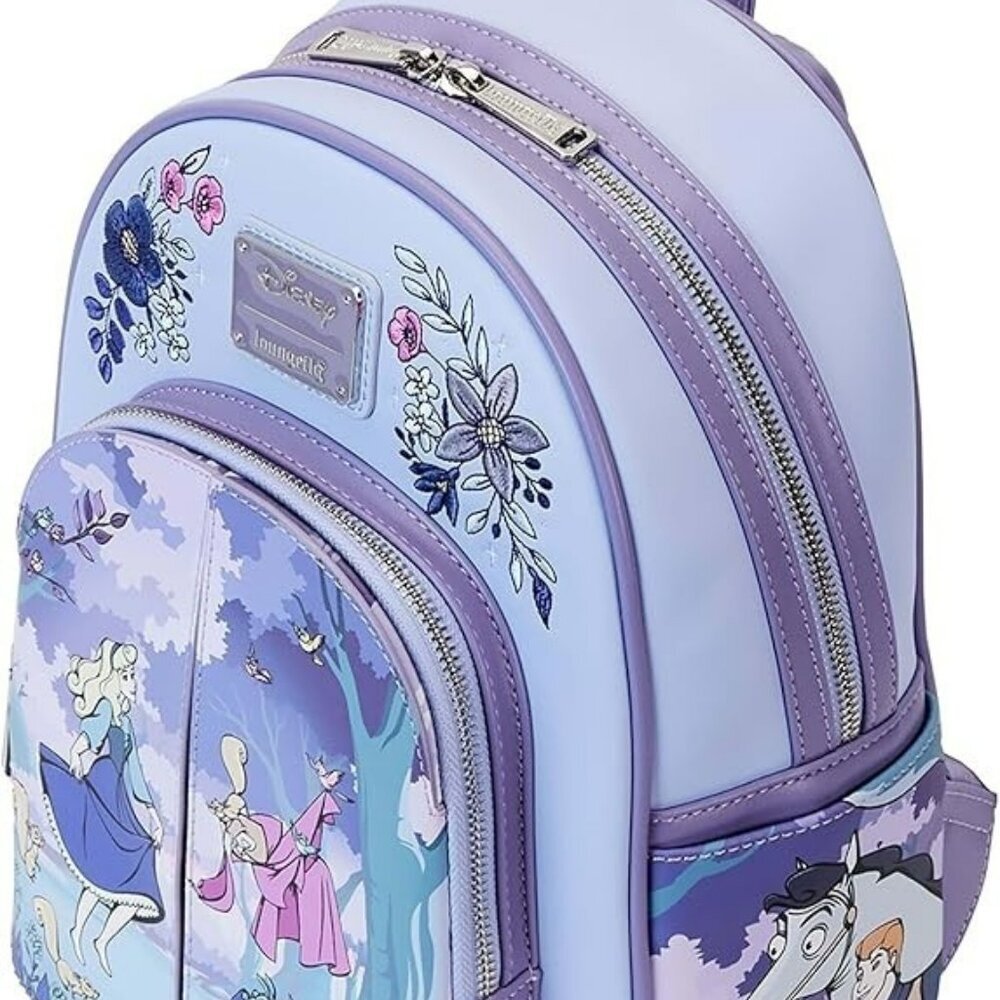 Loungefly Disney Sleeping Beauty 65th Anniversary Scene Mini Backpack NWT - Picture 4 of 8